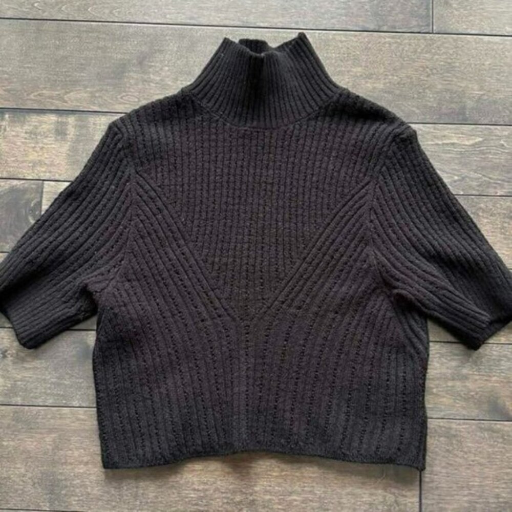 Free People Cropped Mock Neck Sweater - NEW